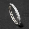 Antique 1910s Platinum & Diamond Band Ring