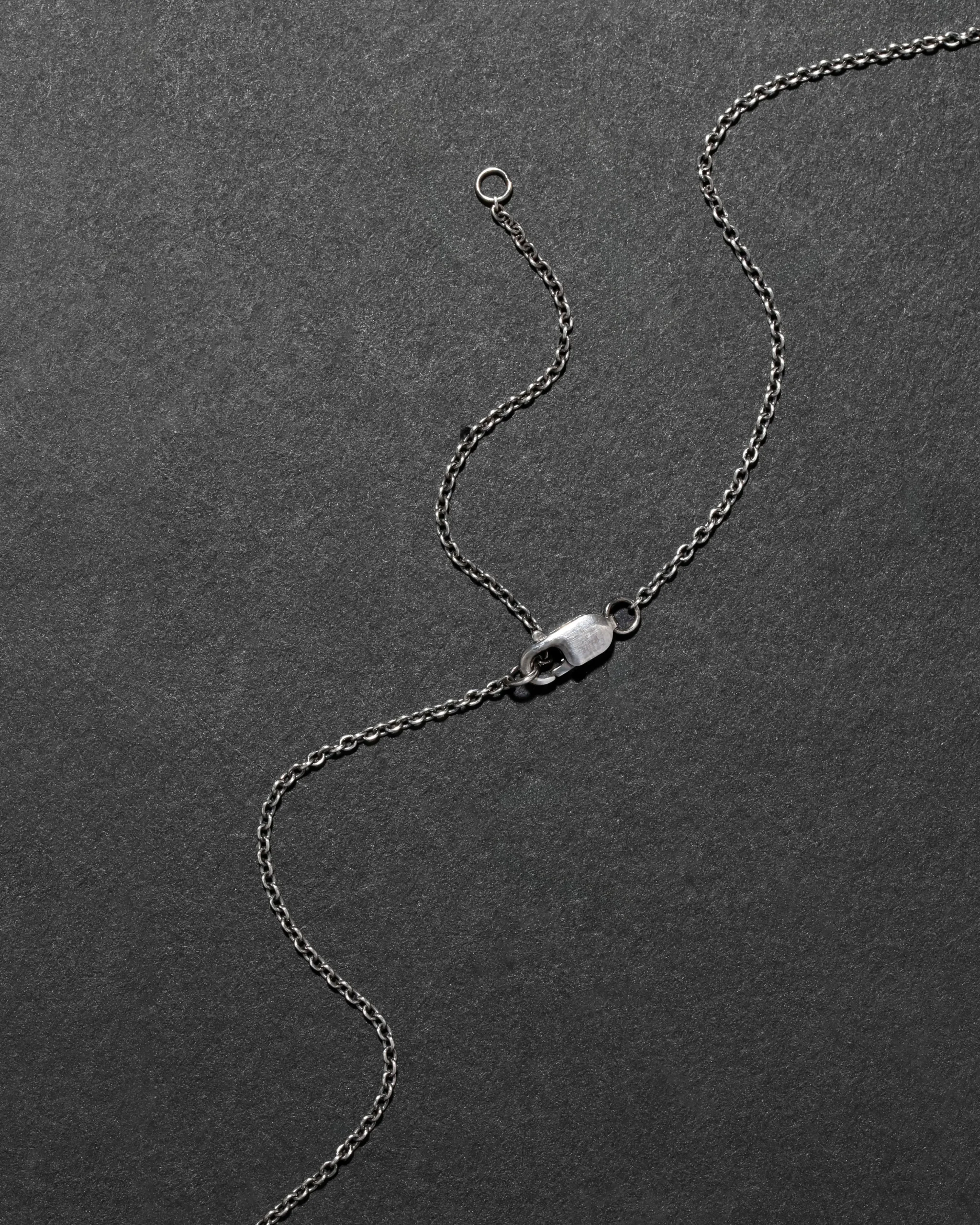 Antique 1920s Sterling Silver Cross Locket Pendant Necklace