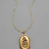 Antique Victorian 1800s 14k Gold Locket Necklace with Pearl on French Rope Chain