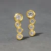 Asterales Gold Bar Earring