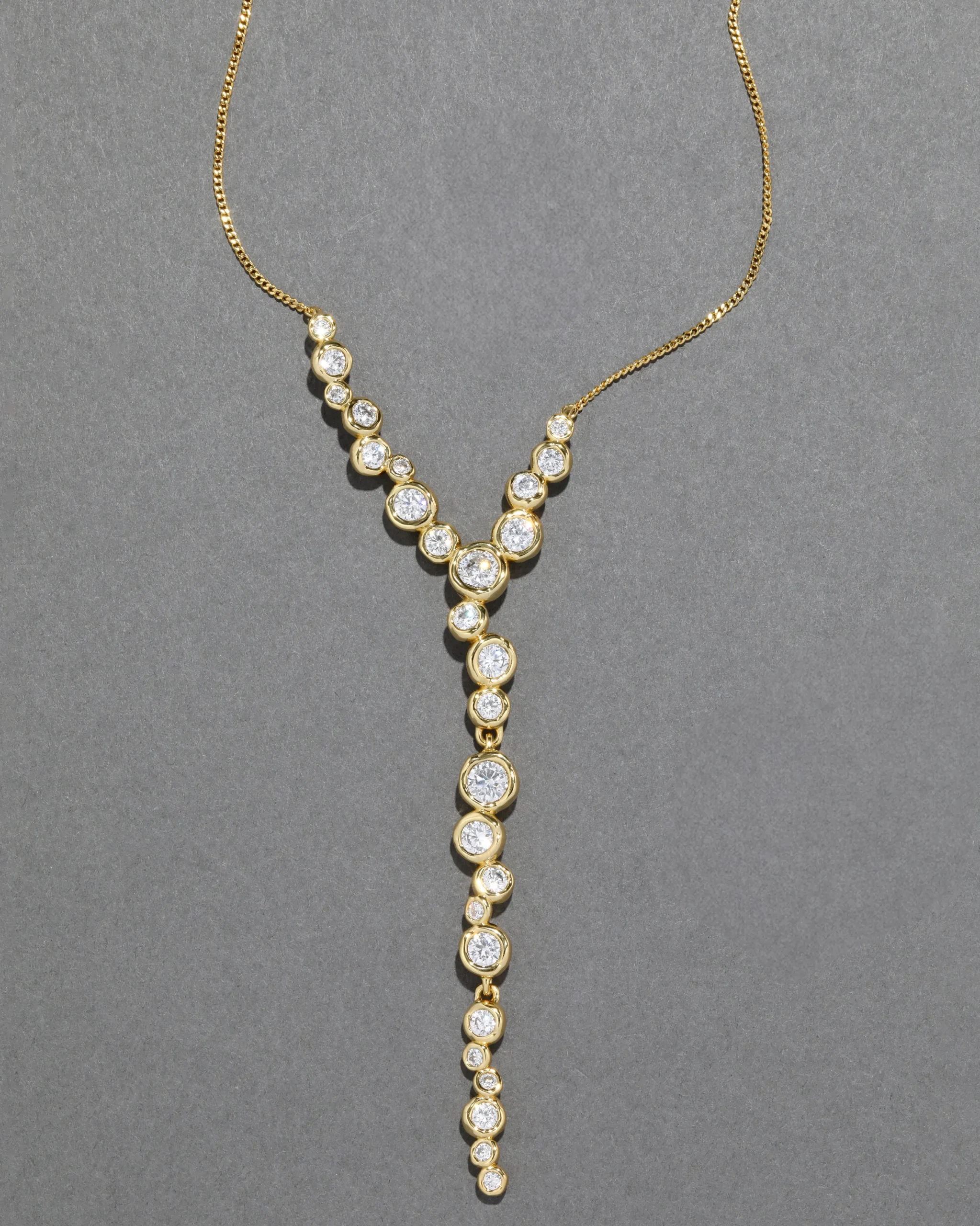 Asterales Gold Cascading Necklace