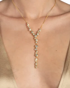 Asterales Gold Cascading Necklace