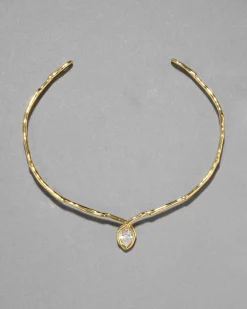 Asterales Gold Floating Collar Necklace