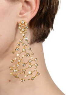 Asterales Gold Large Celestial Earring
