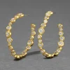 Asterales Gold Large Hoop Earring
