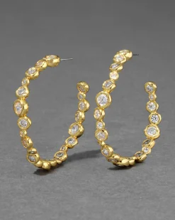 Asterales Gold Large Hoop Earring