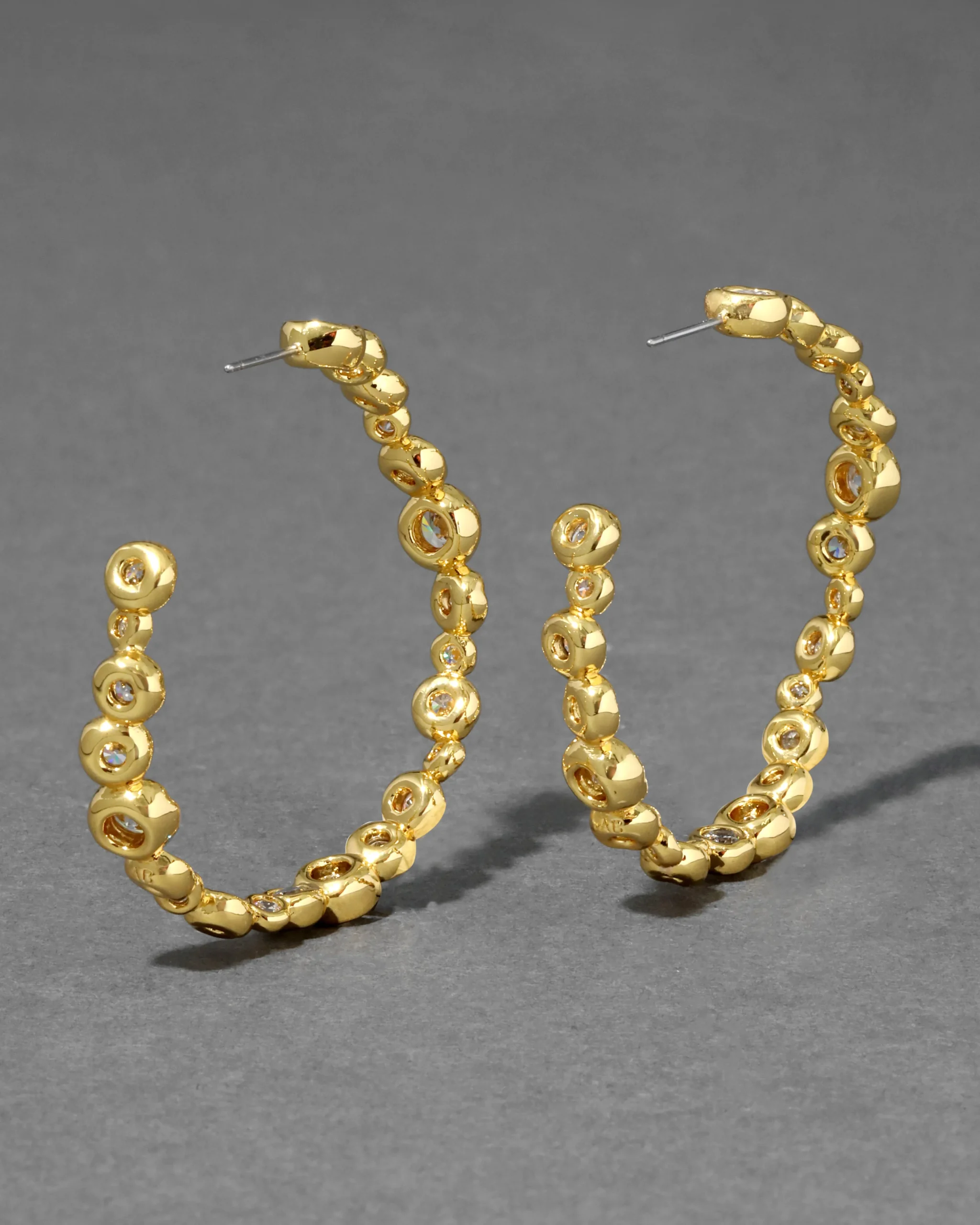 Asterales Gold Large Hoop Earring