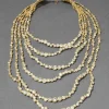 Asterales Gold Multi Layered Necklace
