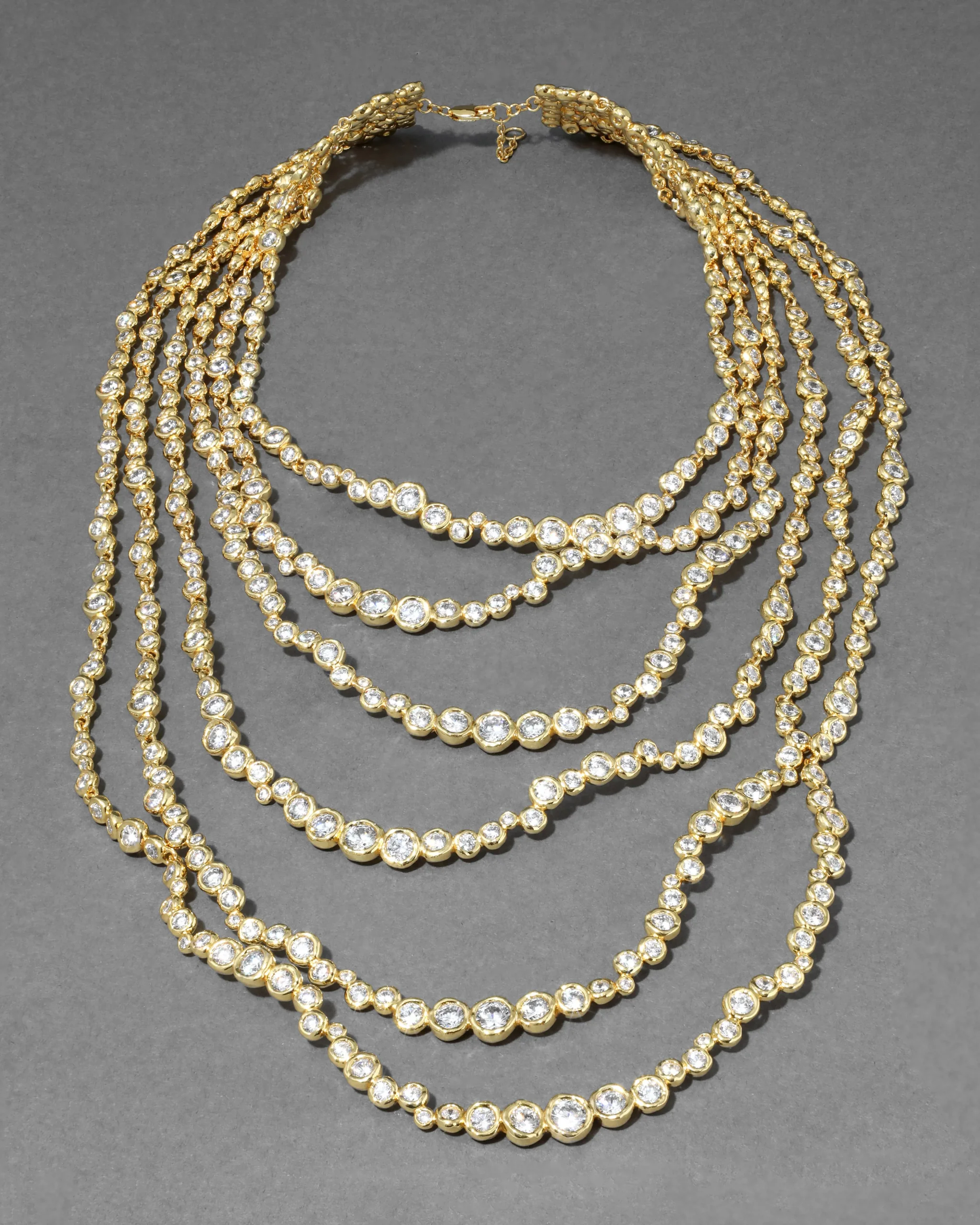 Asterales Gold Multi Layered Necklace