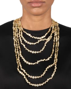 Asterales Gold Multi Layered Necklace