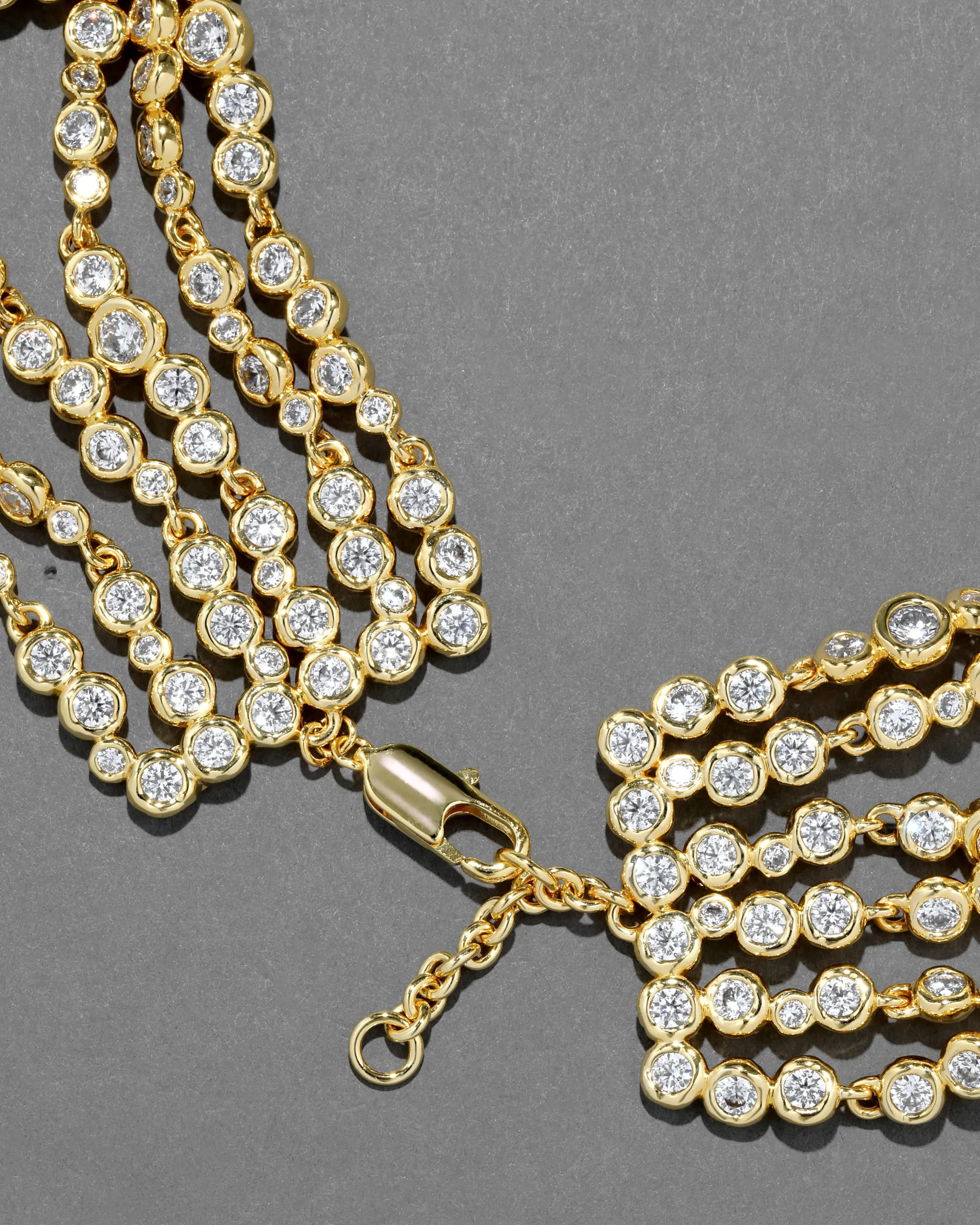 Asterales Gold Multi Layered Necklace