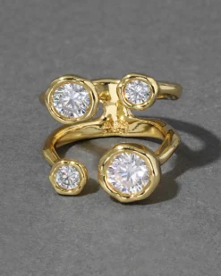 Asterales Gold Open Ring