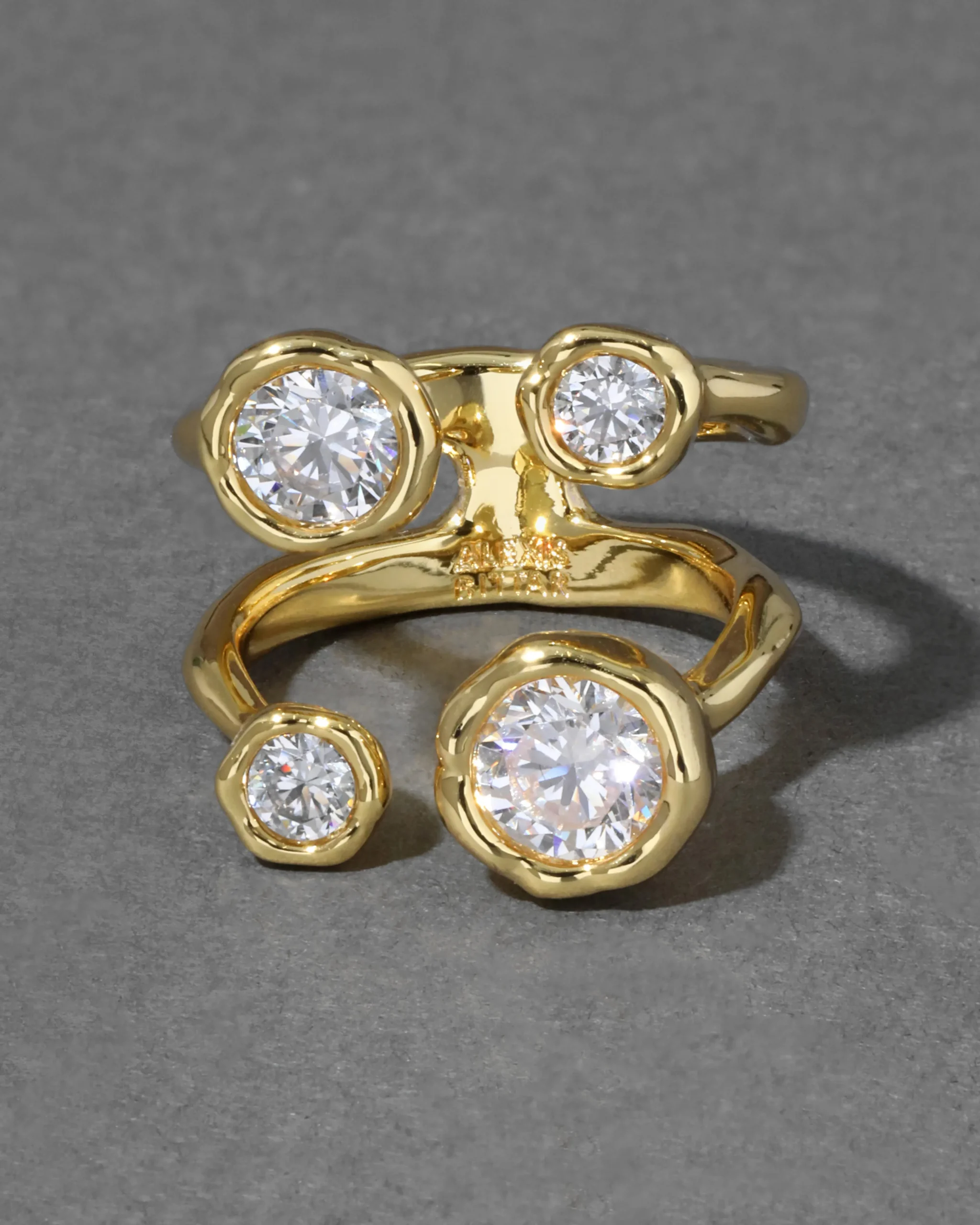 Asterales Gold Open Ring