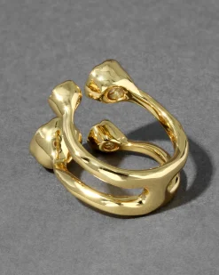 Asterales Gold Open Ring