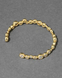 Asterales Gold Skinny Cuff Bracelet