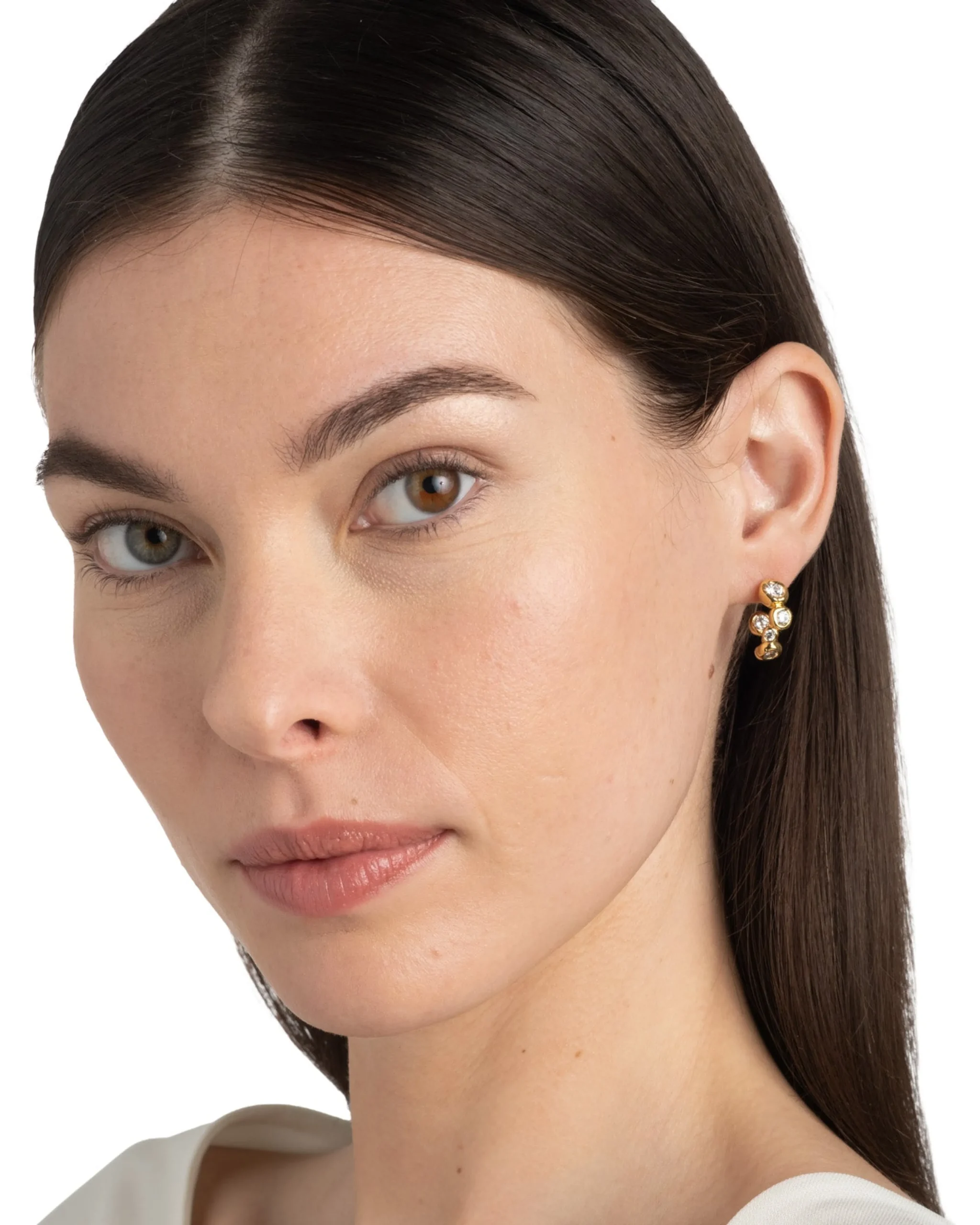 Asterales Gold Small Hoop Earring