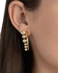 Asterales Modernist Hoop Earring