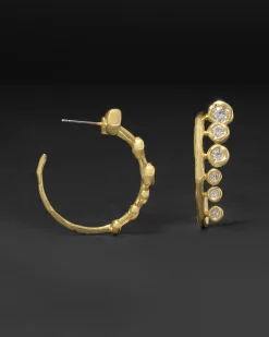 Asterales Modernist Hoop Earring