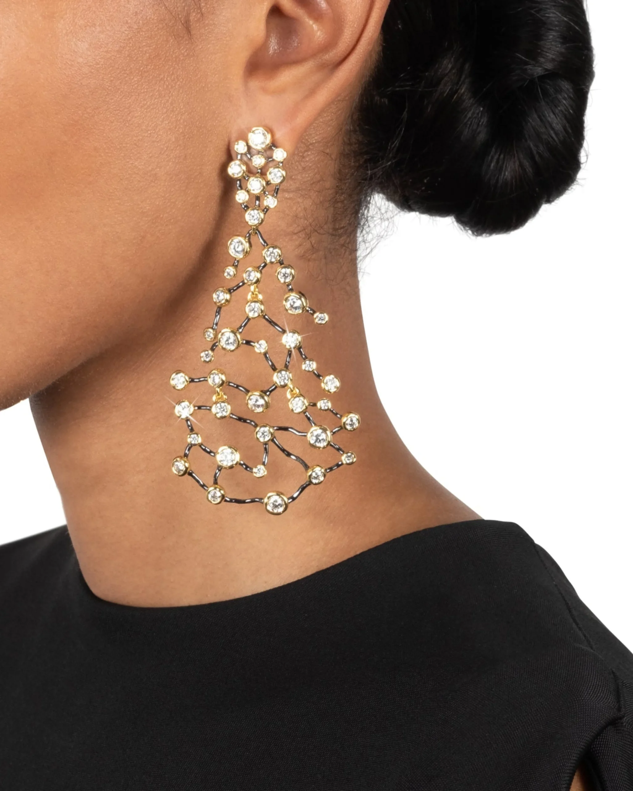 Asterales Noir Large Celestial Earring