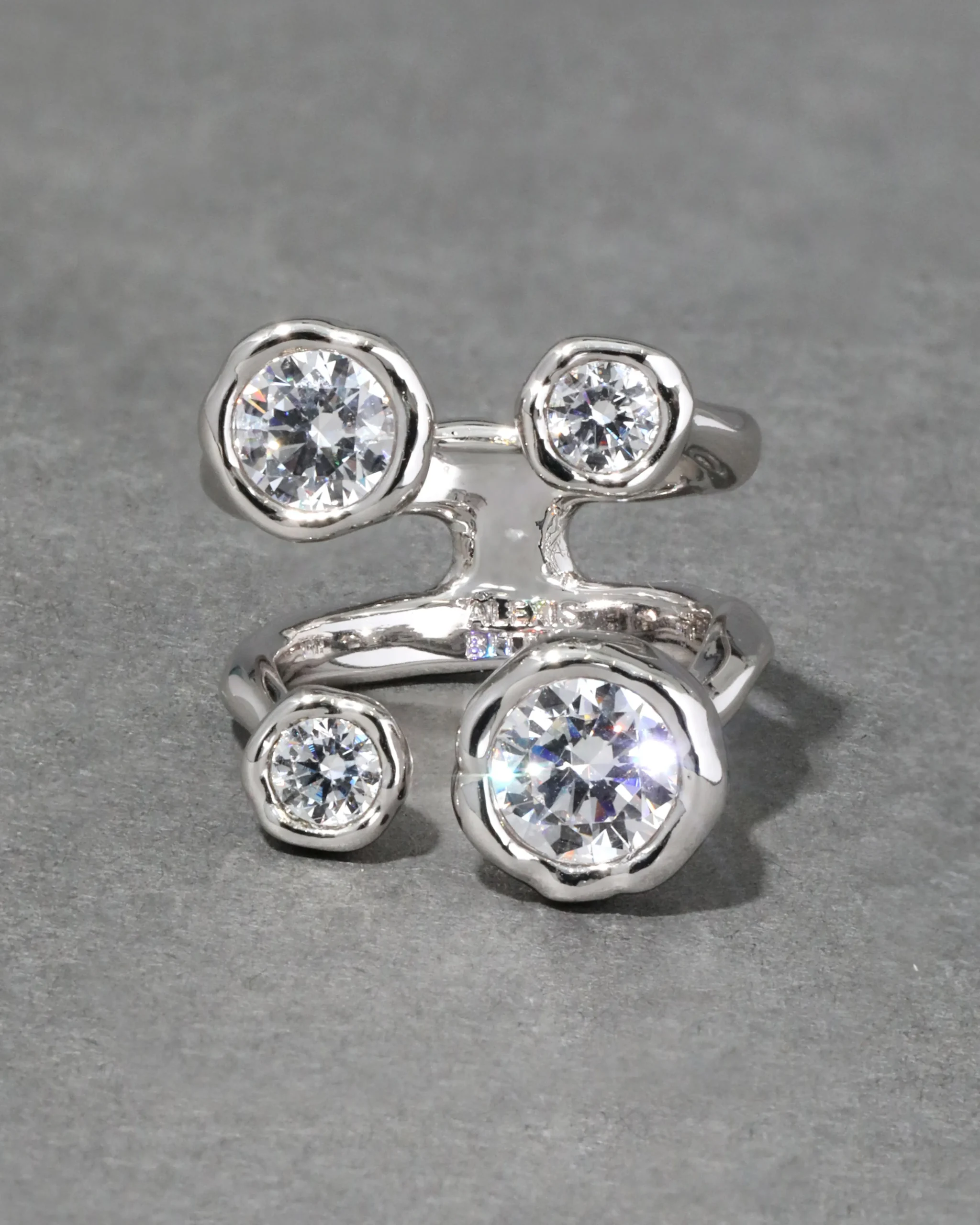 Asterales Silver Open Ring