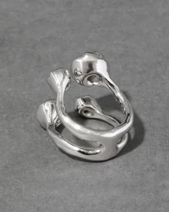 Asterales Silver Open Ring
