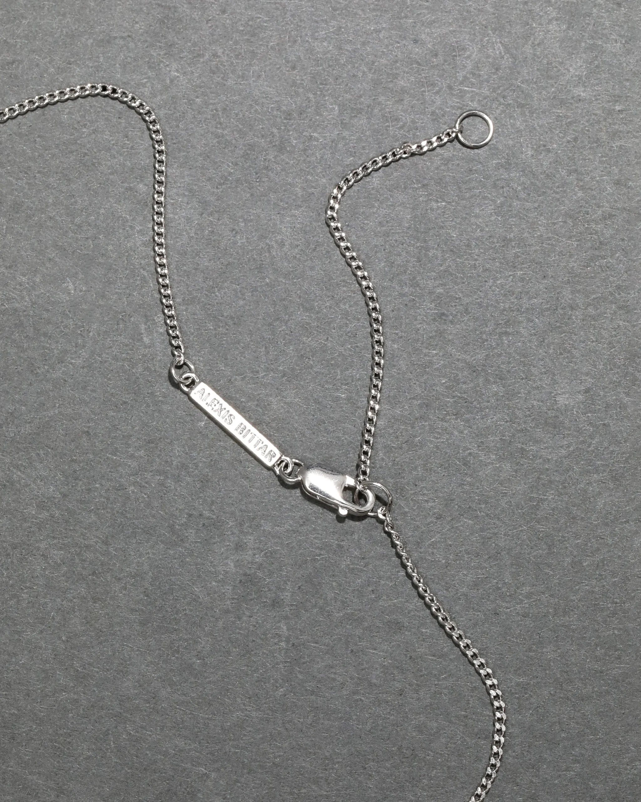 Asterales Silver Solitaire Necklace