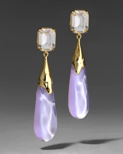 Bonbon Crystal Large Teardrop Earring- Aurora