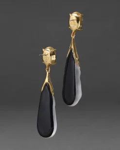 Bonbon Crystal Small Teardrop Earring- Silver