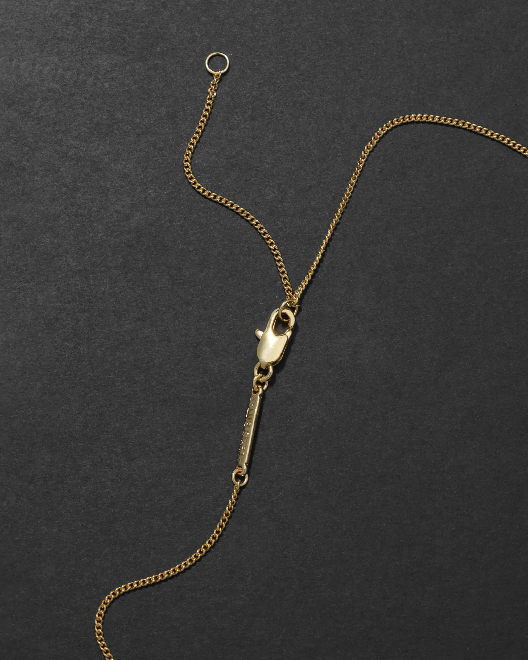 Bonbon Crystal Teardrop Lucite Pendant Necklace- Clear