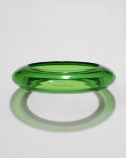 Bonbon Lucite Saucer Bangle Bracelet- Basil