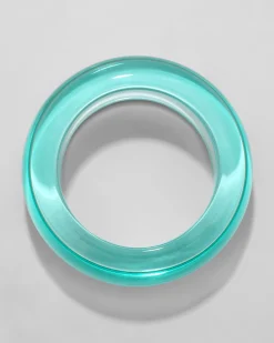 Bonbon Lucite Wide Bangle Bracelet- Horizon