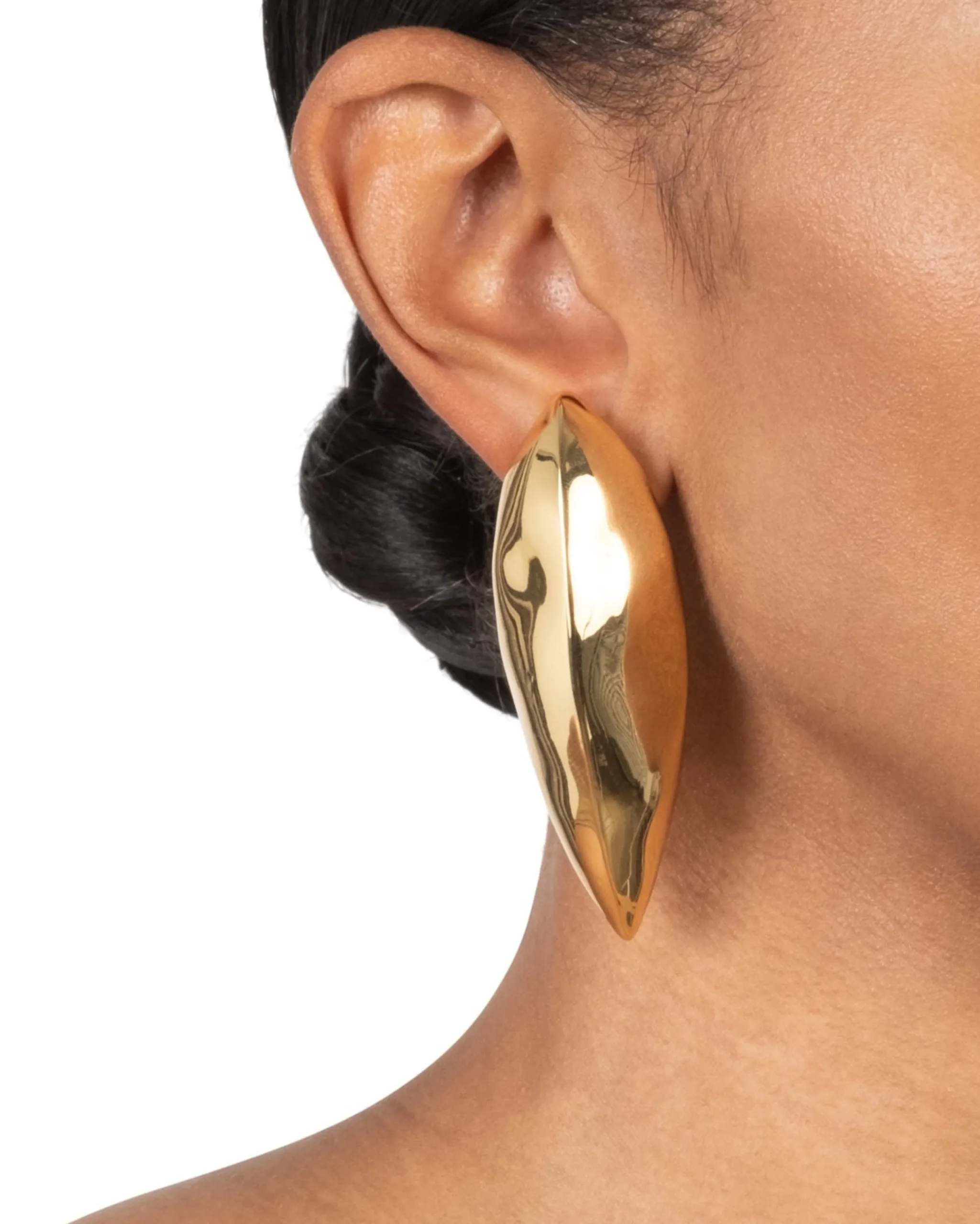 Brut Gold Armor Clip Earring
