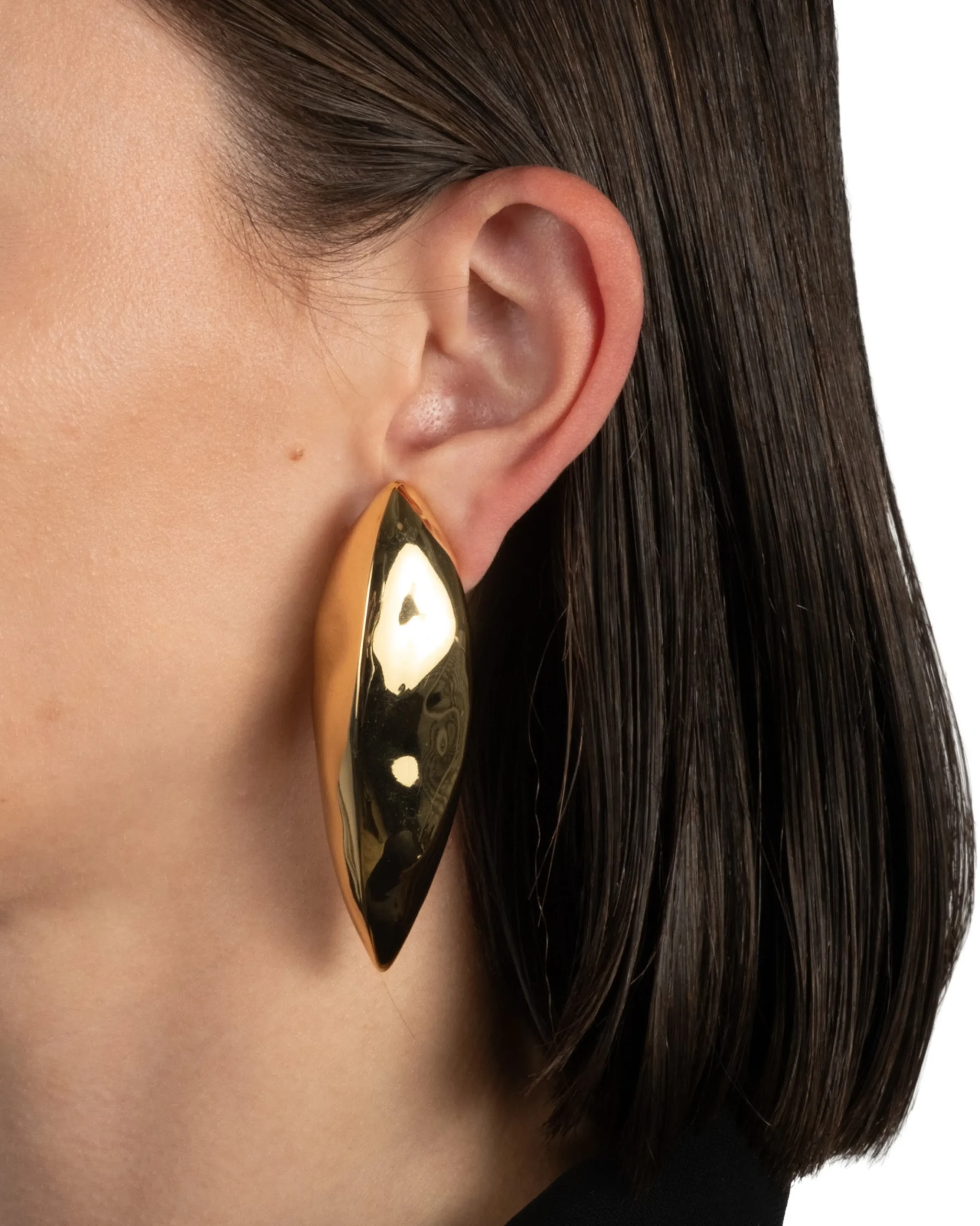 Brut Gold Armor Clip Earring