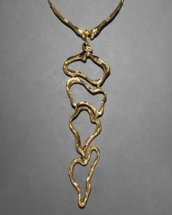 Brut Gold Cascade Collar Necklace
