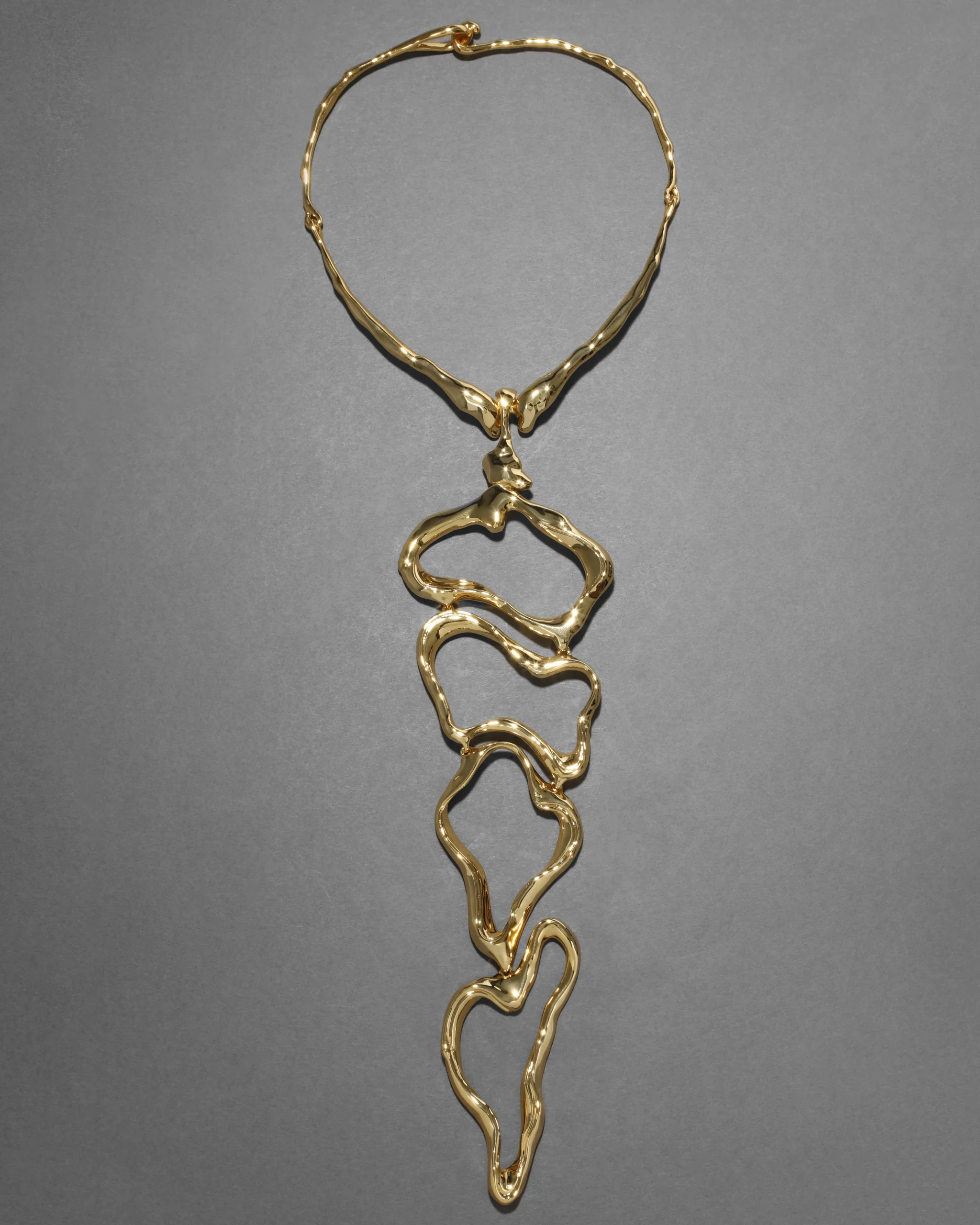 Brut Gold Cascade Collar Necklace