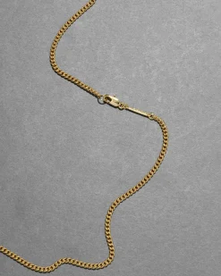 Brut Gold Jewel Studded Pear Pendant Necklace