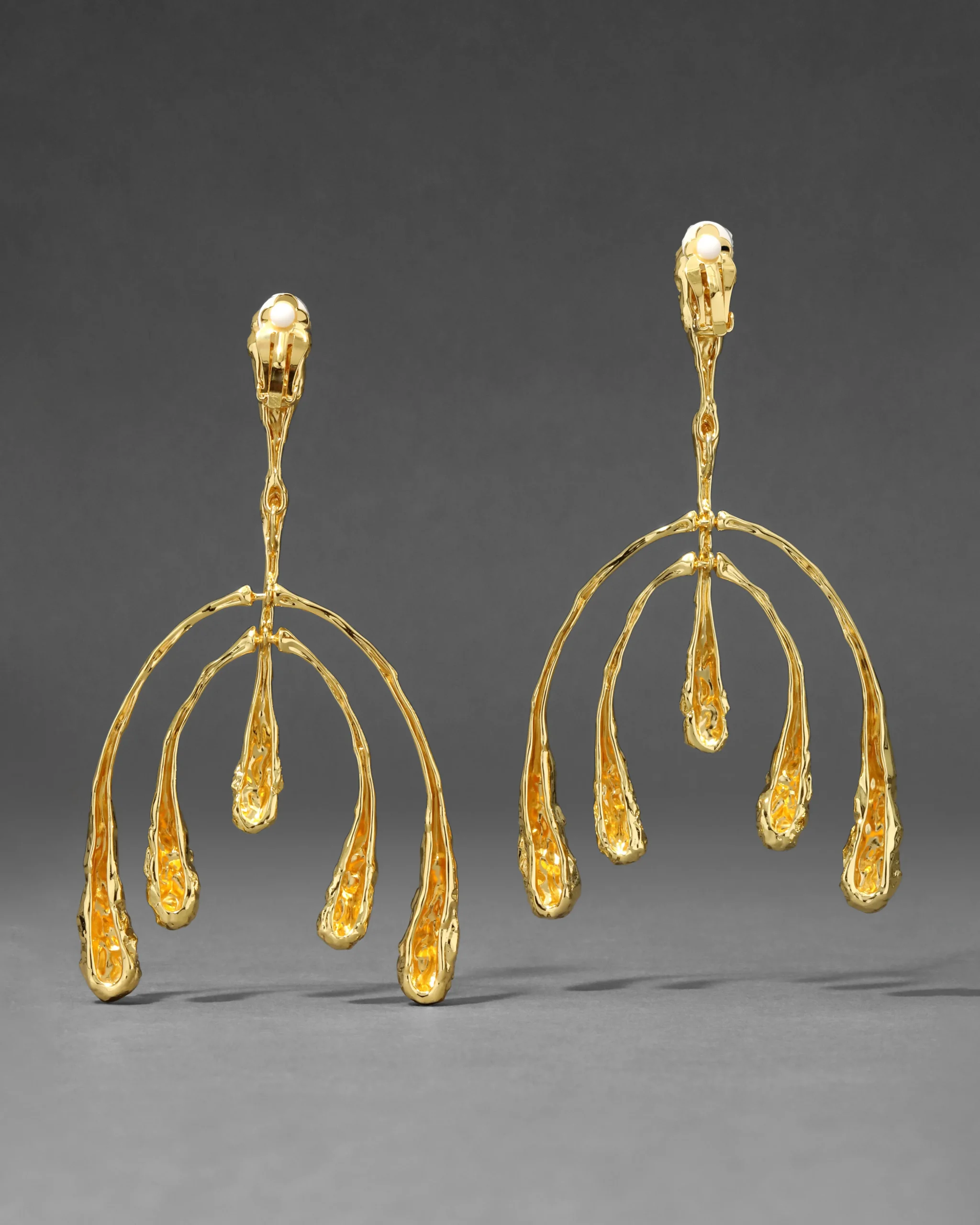 Brut Gold Large Mobile Earring