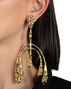 Brut Gold Large Mobile Earring