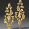 Brut Gold Large Mosaic Earring