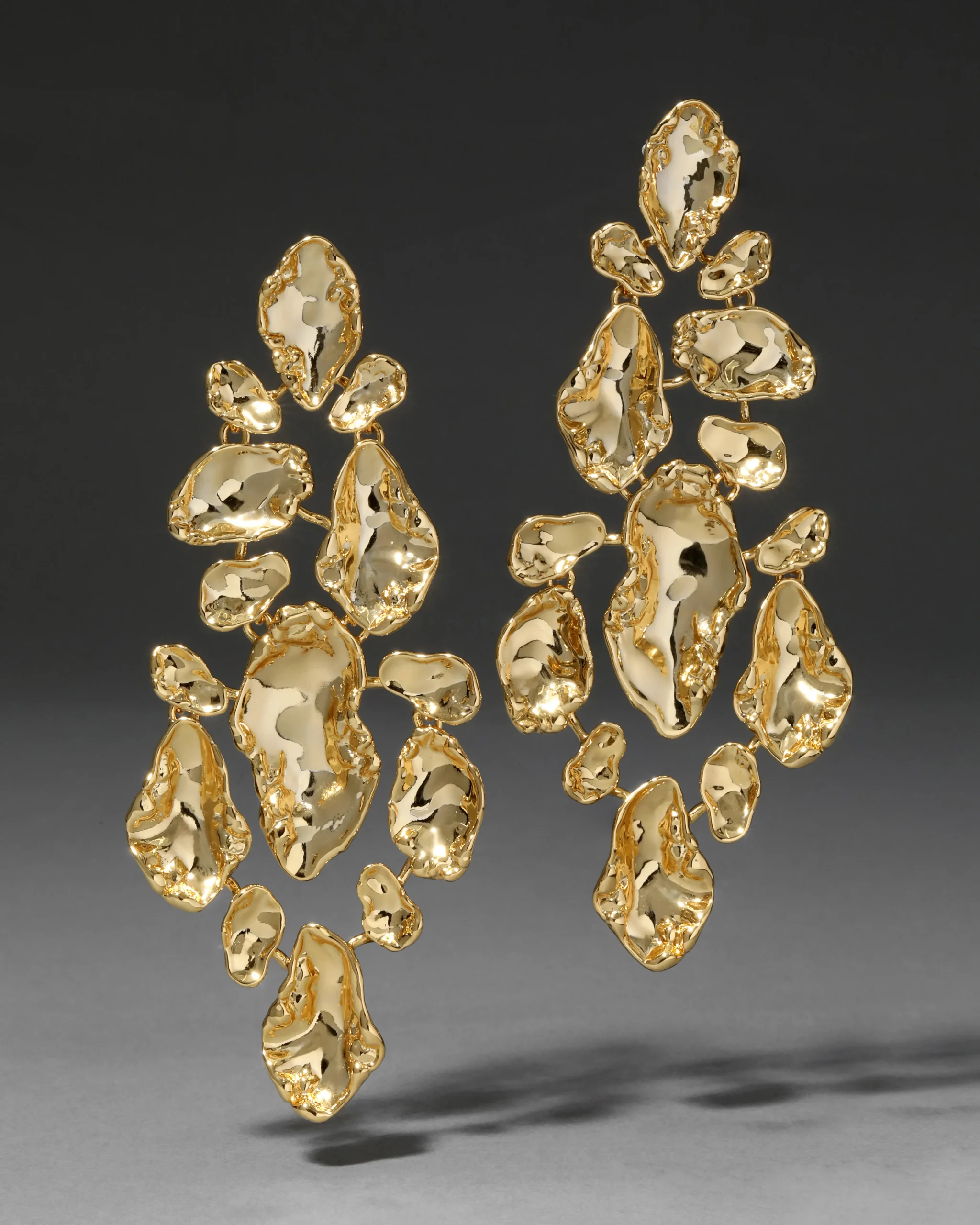 Brut Gold Large Mosaic Earring