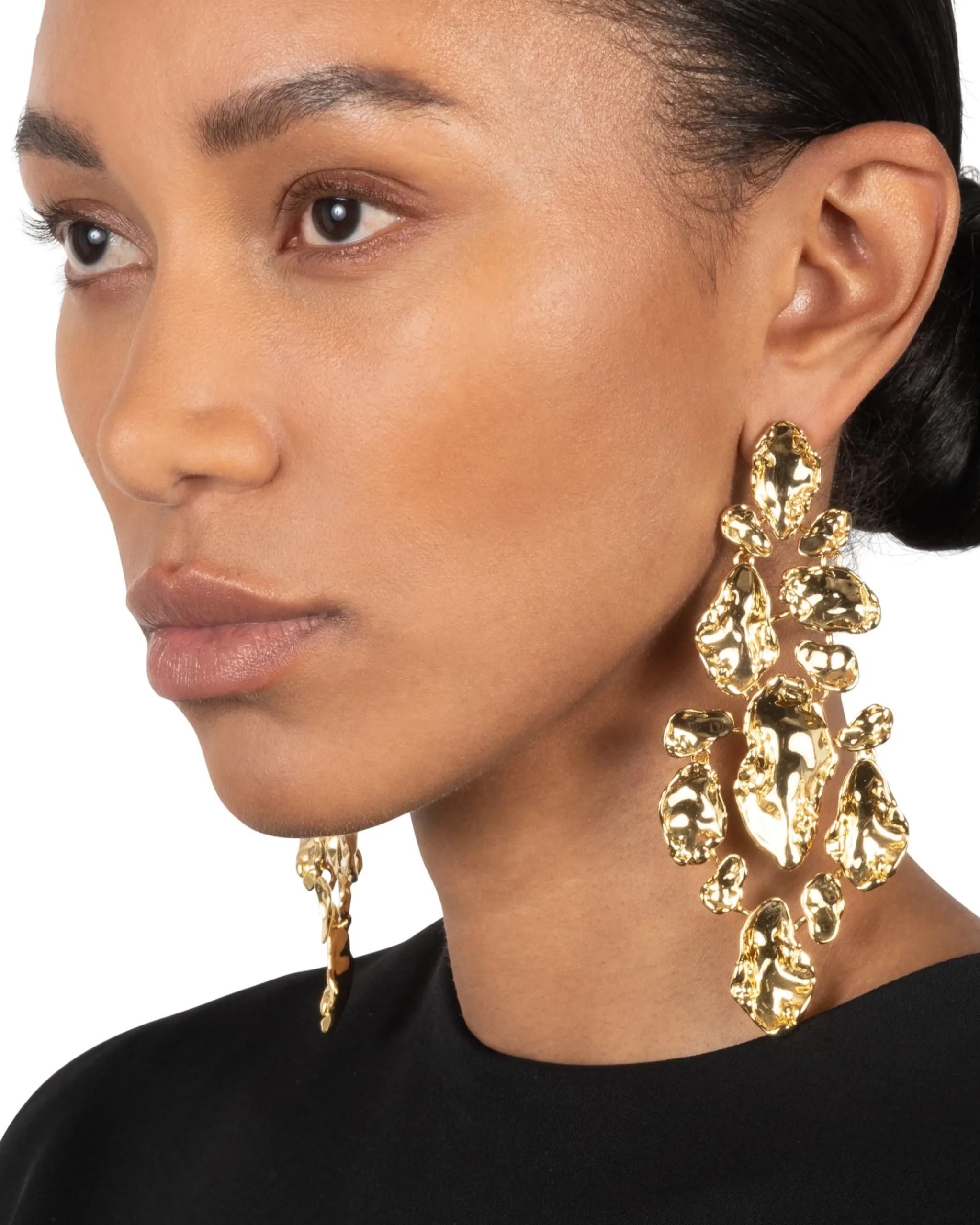 Brut Gold Large Mosaic Earring