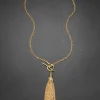Brut Gold Long Tassel Necklace