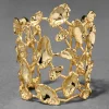 Brut Gold Mosaic Wide Cuff Bracelet