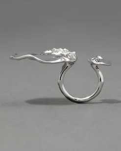 Brut Silver Double Disc Ring