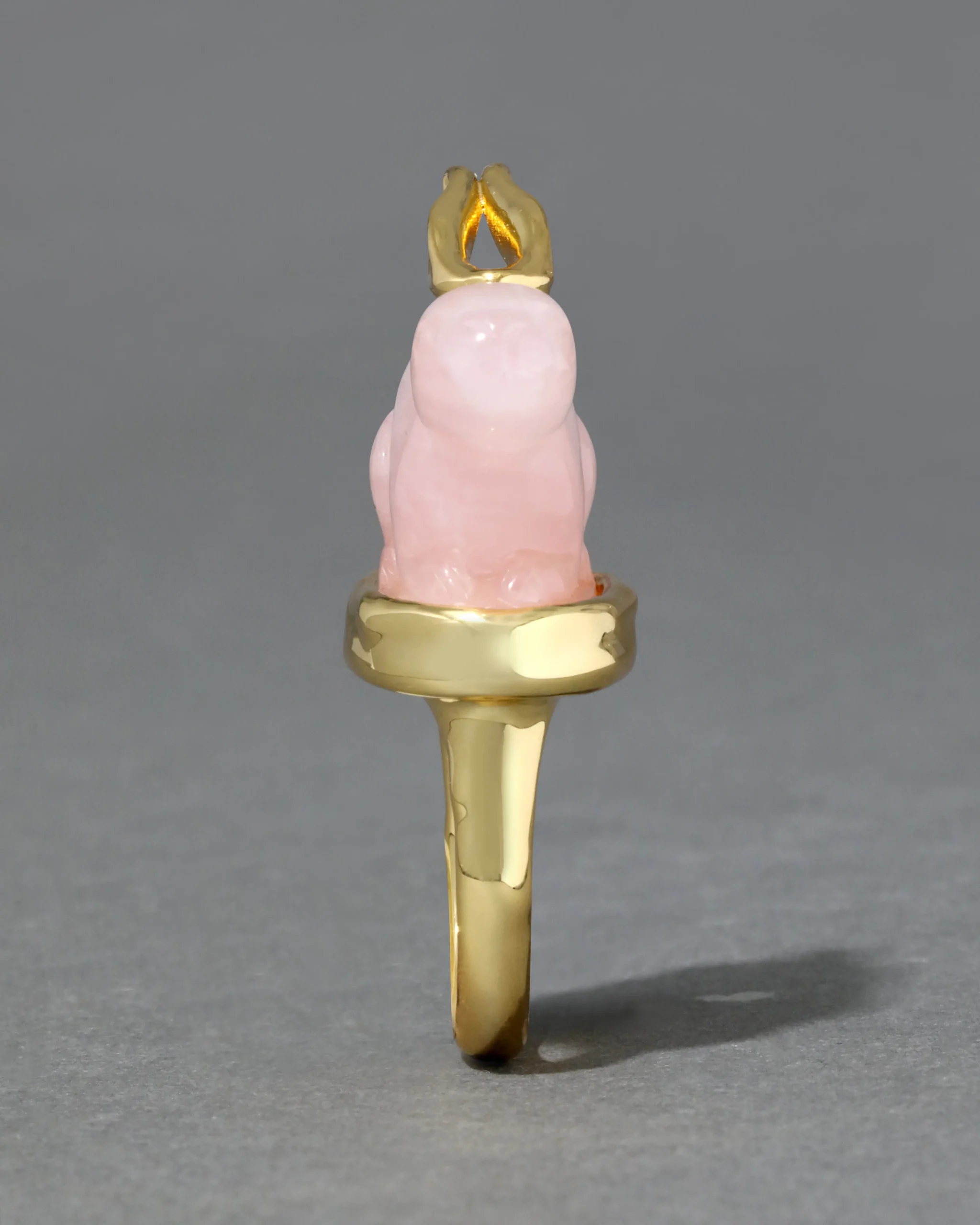 Bunny Rose Quartz Ring