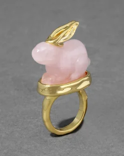 Bunny Rose Quartz Ring