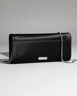 Crystal Curve Clutch- Black