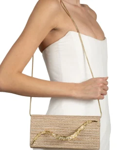 Crystal Curve Clutch- Sunset Blush