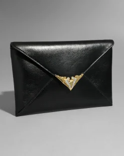 Envelope Clutch- Black