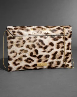 Envelope Clutch- Metallic Leopard